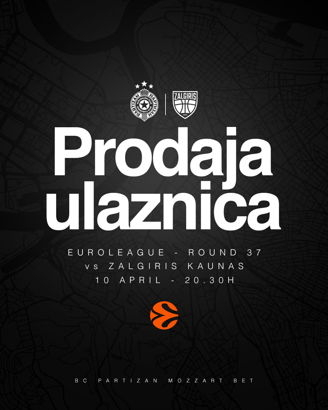 Parni valjak dočekuje Žalgiris 10. aprila: prodaja dnevnih ulaznica počinje 30. marta u podne