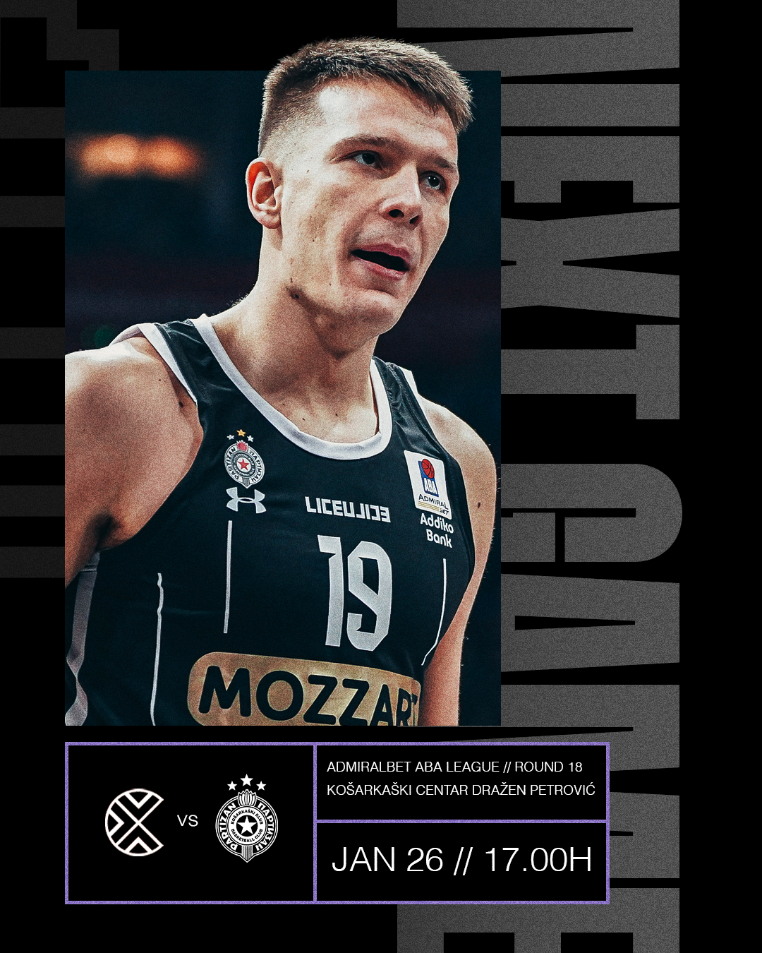 Na redu je Klasik regiona: Partizan Mozzart Bet sutra protiv Cibone u Zagrebu